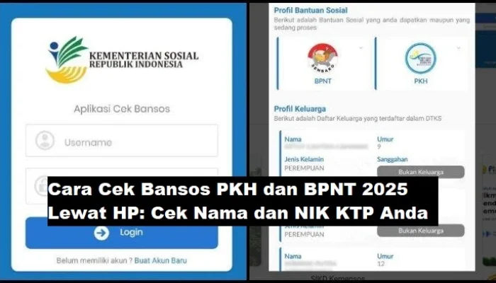 11.014 Nama Penerima PKH-BPNT Dicoret, Cara Cek Bansos Hanya Pakai NIK KTP