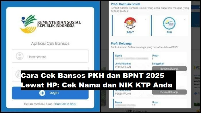 11.014 Nama Penerima PKH-BPNT Dicoret, Cara Cek Bansos Hanya Pakai NIK KTP