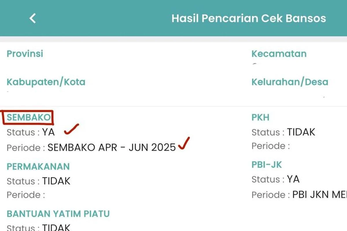 Bansos April 2026: PKH dan BPNT Tahap 2 Cair Akhir Bulan Ini, Cara Cek dan Daftarnya