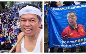 Bobotoh Persib Guncang GBLA dengan Banner ‘Shut Up KDM’ yang Sindir Gubernur Dedi Mulyadi