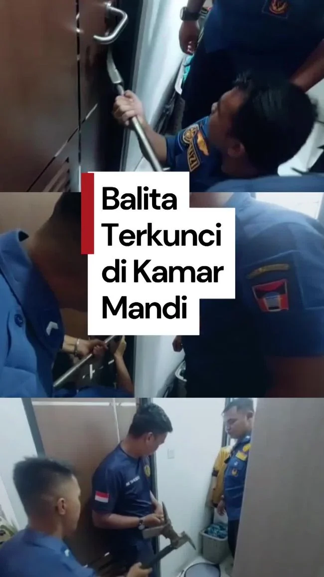 Damkar evakuasi Balita Tersangkut di Kamar Mandi Selama 90 Menit, Simpanan Aksi Penyelamatan Lainnya di Seluruh Indonesia