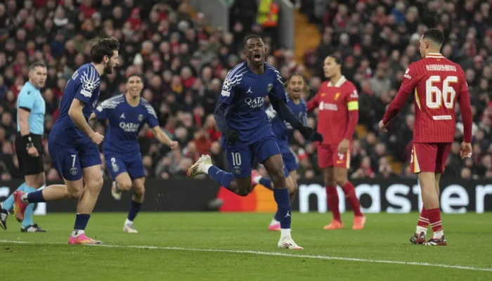 Dembele Ganda, PSG Tembus Semifinal Champions League Usai Kemenangan 2-0 atas Liverpool di Anfield