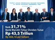 Dividen Bank Mandiri Catat Rekor Rp44,47 Triliun, Buyback Rp1,17 Triliun Dorong Kepercayaan Investor