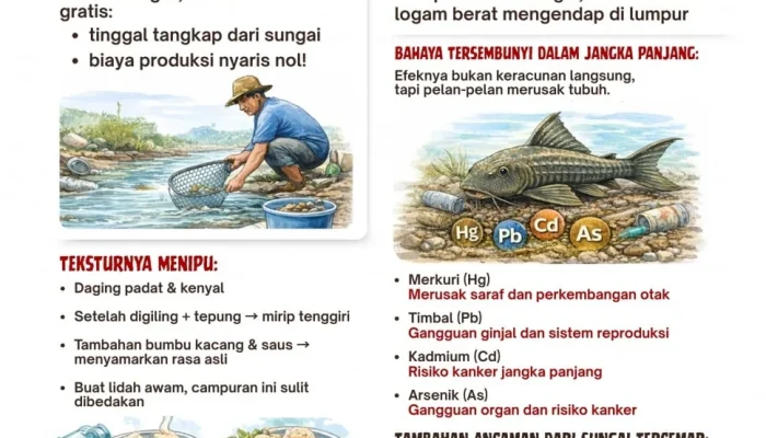 Dosen UNSRI Ungkap Risiko Logam Berat pada Ikan Sapu-sapu, Alasan Utama Tak Layak Dikonsumsi