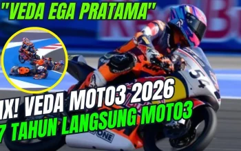 Drama Crash di Jerez: Veda Ega Pratama Bangkit dari P17 hingga Finis P6, Sementara Quiles Kuasai Pole Moto3 Spanyol 2026