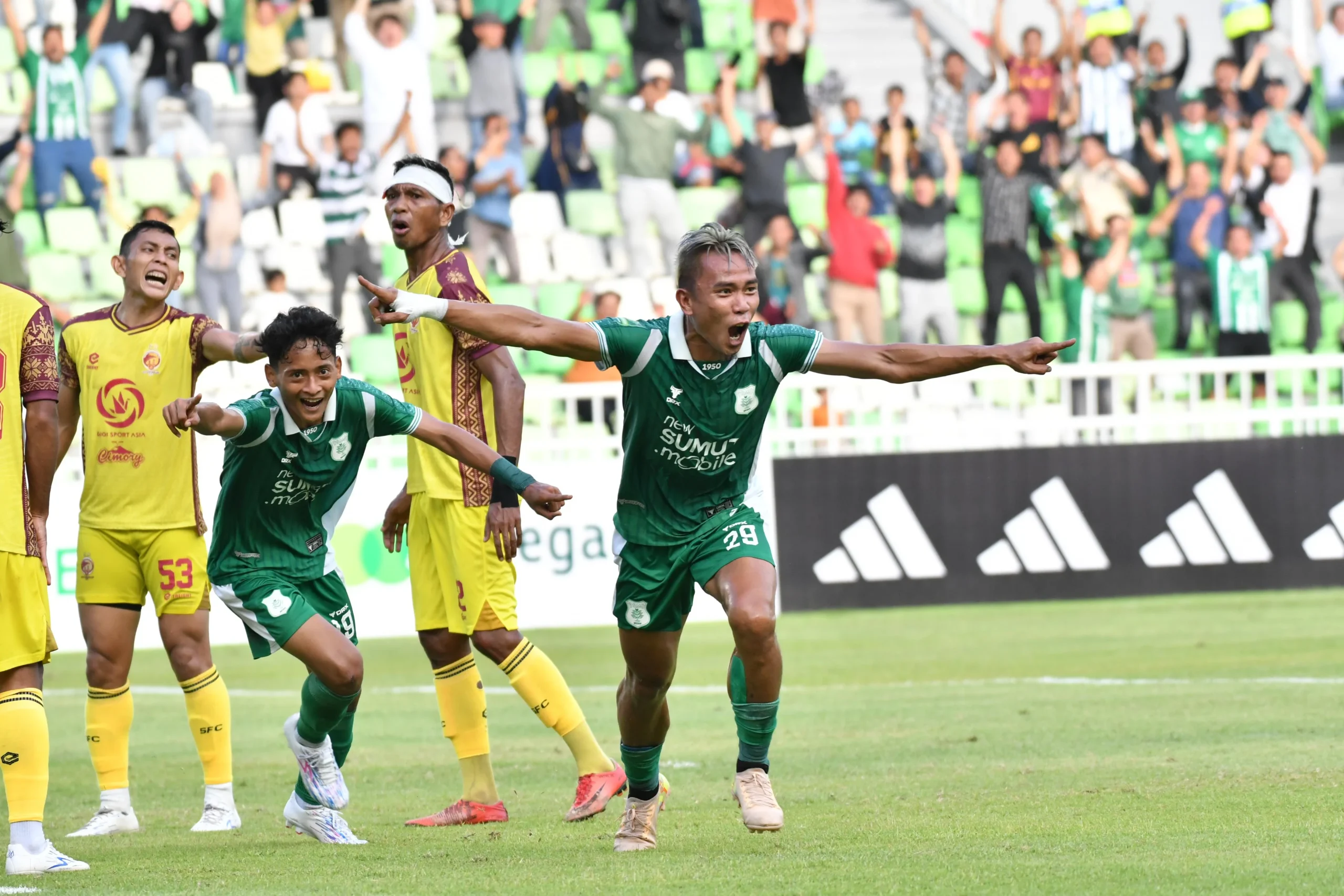 Drama Derbi Andalas: PSMS Medan Menang Tipis 1-0 atas Sriwijaya FC, Kedua Tim Berlaga 10 Pemain