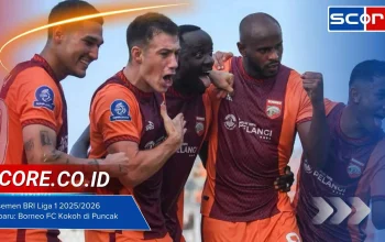Drama Persaingan Promosi Liga 2: Borneo FC Puncaki Klasemen, Adidas Gandeng 2. Bundesliga, dan Sanksi Kiper di La Liga 2