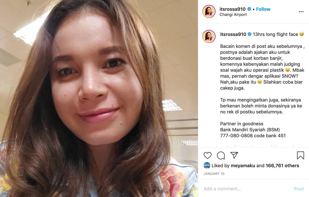 Geram! Rossa Somasi Puluhan Akun Media Sosial atas Fitnah Operasi Plastik Gagal