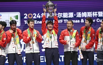 Ginting Gelar Evaluasi Tim Thomas Setelah Hujan Kemenangan 5-0 atas Aljazair, Menyiapkan Laga Krusial Lawan Prancis