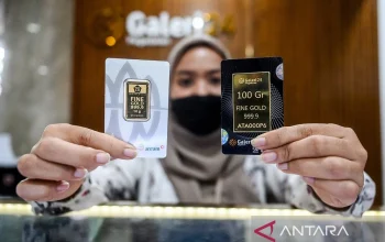 Harga Emas Antam di Pegadaian Turun Tipis, UBS Stabil, dan Galeri24 Ikut Menguat pada 16 April 2026