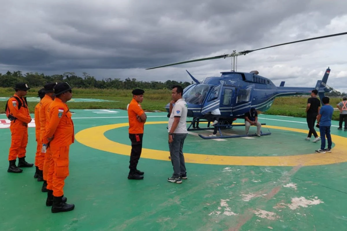 Helikopter PK-CFX Jatuh di Sekadau, Tim SAR Temukan Lokasi dan Evakuasi Terkendala Medan Terjal