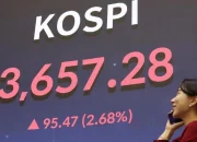 Indeks Kospi Mencetak Rekor Baru, Valuasi Pasar Korea Tembus Rp70.704 Triliun