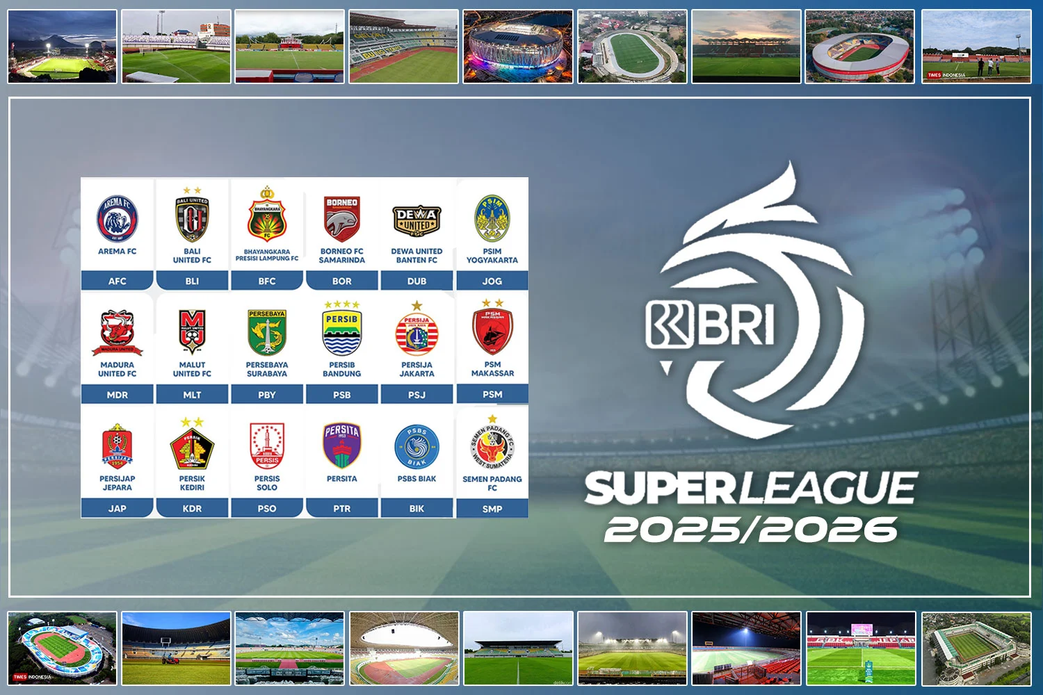Jadwal Liga Indonesia 2025/2026: BRI Super League Pekan 29‑32 dan Grand Final Proliga 2026