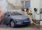 Kebakaran Hyundai Kona Electric di Gresik: Hyundai Kona overheat Bikin Mobil Hanyut Hingga Hanya Rangka