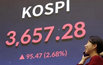 KOSPI Cetak Rekor Tertinggi 6.417,93 Poin di Tengah Ketegangan Global