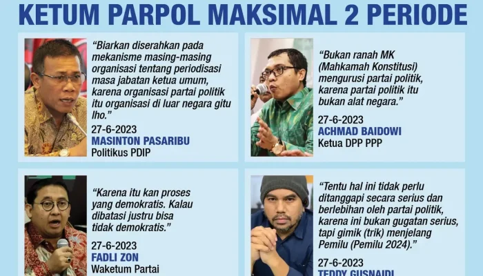 KPK Usul Batas Masa Jabatan Ketum Parpol 2 Periode, Politik Indonesia Bergolak