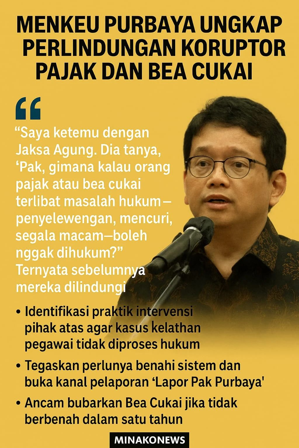 Menkeu Purbaya Ungkap 'survival mode' Pemerintah: Fokus pada Pajak dan Cukai untuk Jaga APBN