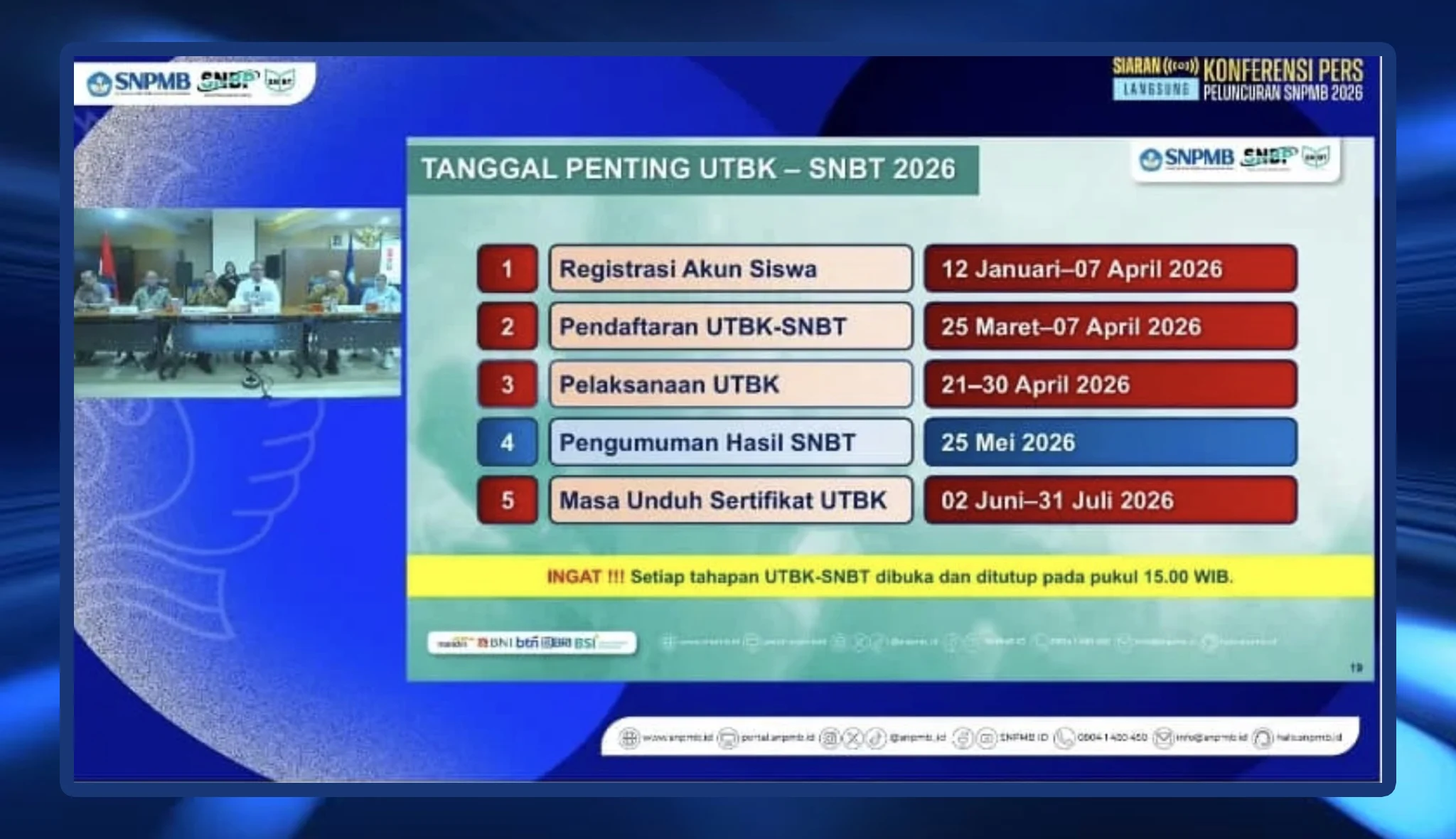 Pengumuman SNBT 2026: Jadwal Lengkap, Cara Cek Hasil, dan Kesempatan Masuk UGM