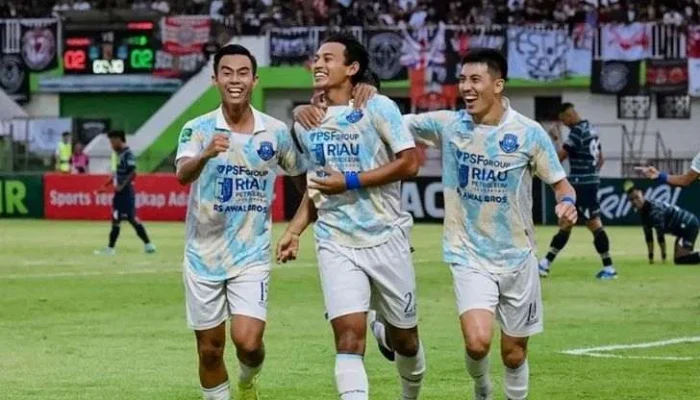 PSPS Pekanbaru Raih Hattrick Gamaroni, Kalahkan Persekat Tegal 4-2 dan Amankan Posisi Liga 2