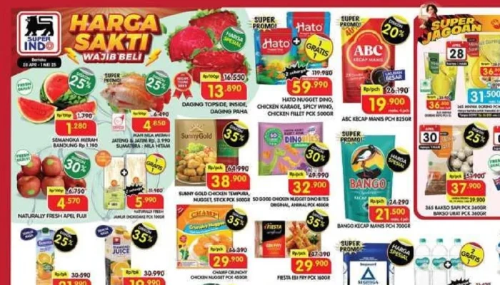 Superindo Gelar Promo Super Hemat 28 April 2026: Diskon Minyak Goreng, Daging, Buah, Sayur, hingga Popok dan Soklin