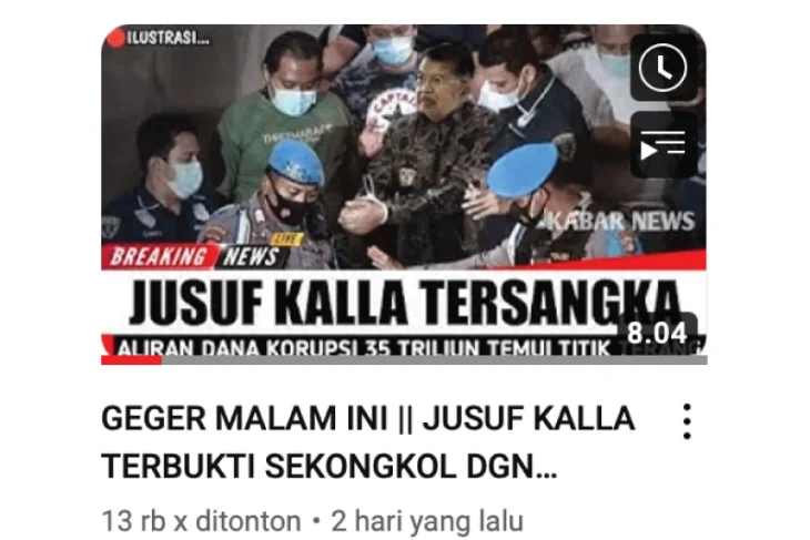 Video Hoaks Jusuf Kalla Bikin Polemik: PGI Ungkap Potongan yang Menyesatkan