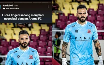 Arema FC Berpisah dengan Kiper Lucas Frigeri