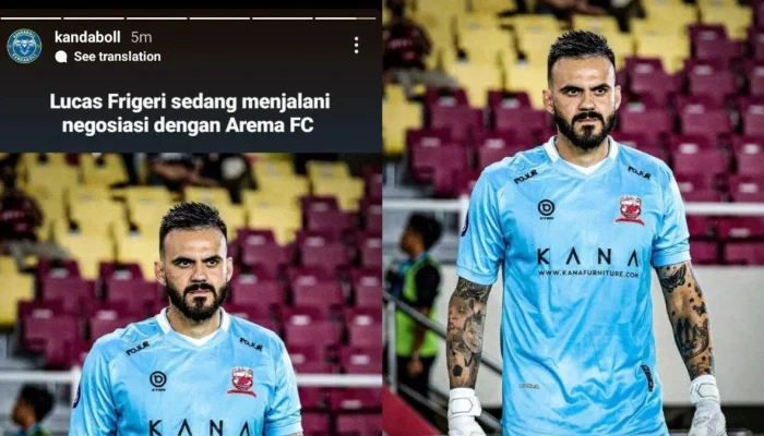 Arema FC Berpisah dengan Kiper Lucas Frigeri