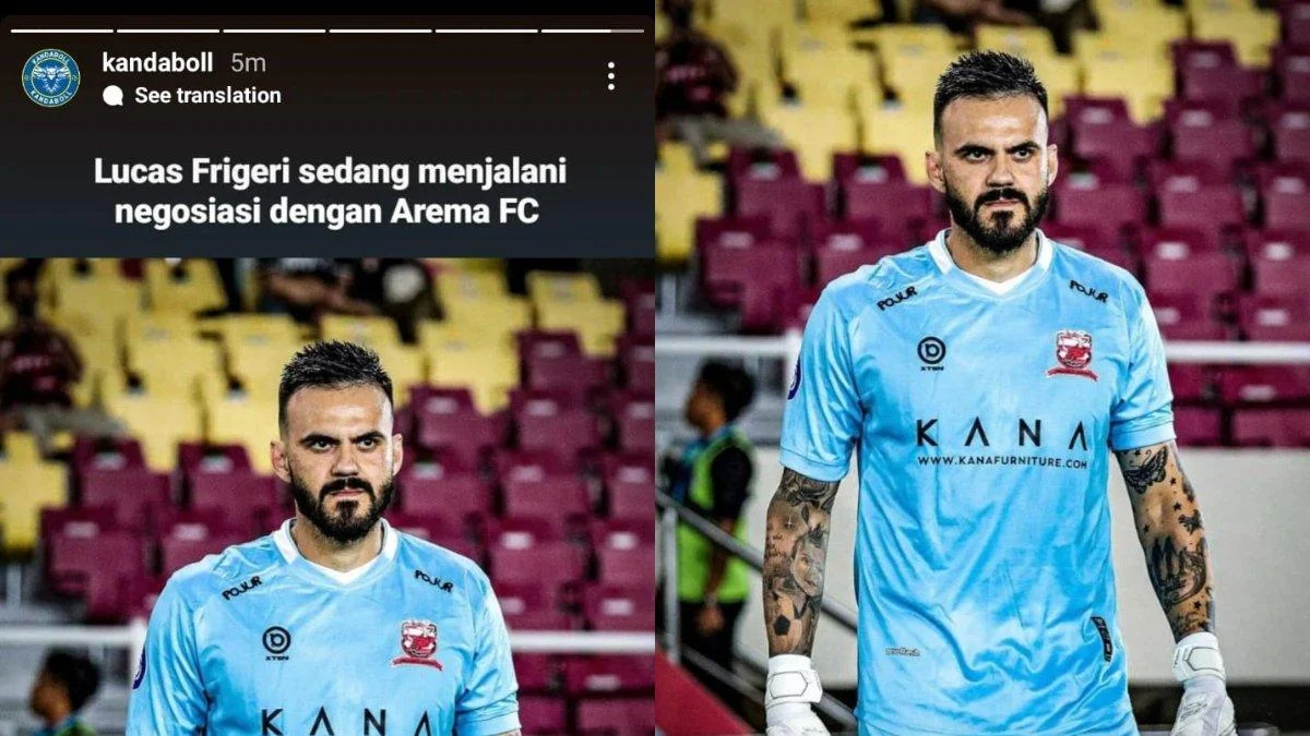 Arema FC Berpisah dengan Kiper Lucas Frigeri