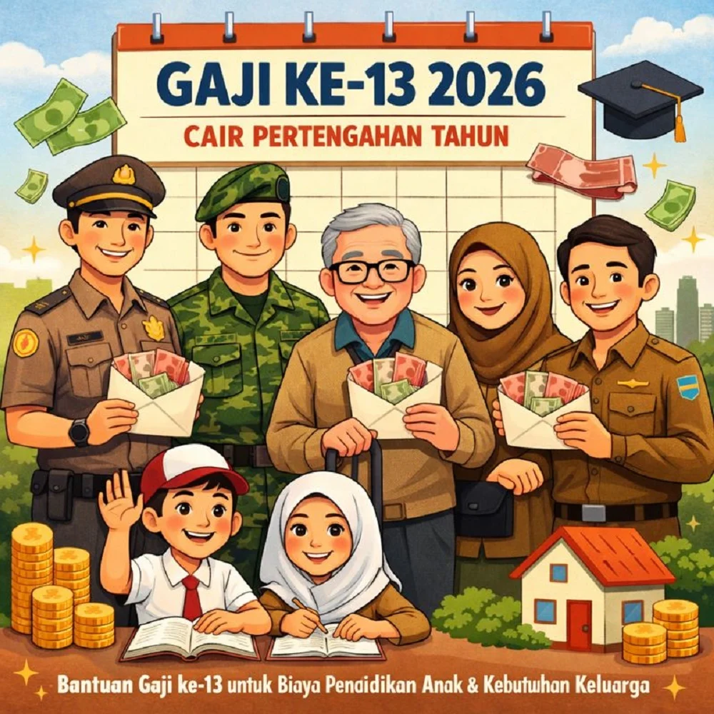 Gaji ke-13 Pensiunan 2026: Jadwal Pencairan dan Besaran Gaji