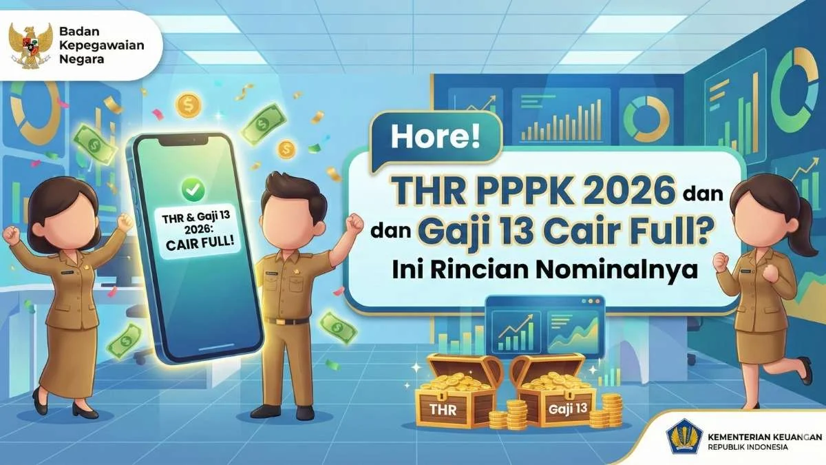 Gaji ke-13 PNS Tahun 2026 Segera Cair: Ini Jadwal dan Nominalnya