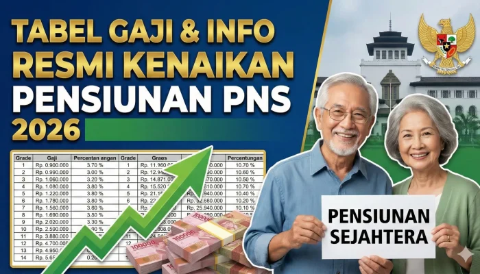 Gaji Pensiunan PNS Mei 2026 Naik Signifikan, Pemerintah Tetapkan Uang Makan dan Tunjangan Baru