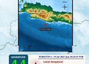 Gempa bumi mengguncang 4 wilayah Indonesia dalam satu malam: Garut, Sulawesi, Lampung, dan Pangandaran