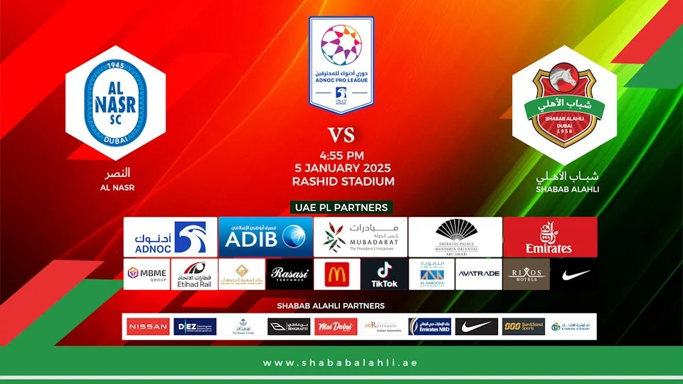 Gempar! Dubai Derby Al Shabab vs Al-Nasr Siap Membakar Rashid Stadium, Harga Tiket hingga VIP!