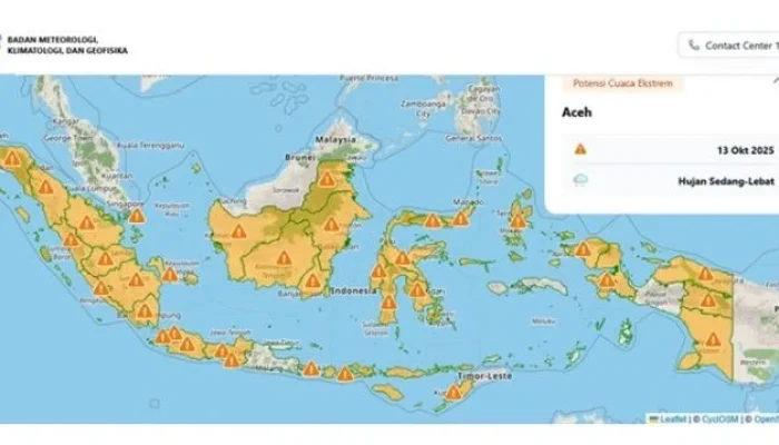 Hujan Lebat dan Angin Kencang Mengancam Sejumlah Wilayah Indonesia