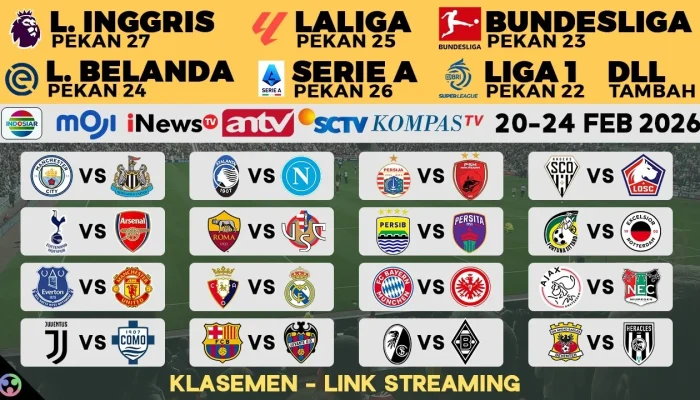 Jadwal Bola Malam Ini Live TV: Tanggal 29, 30, 31 Mei 2026