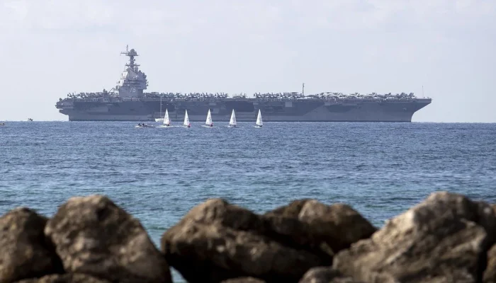 Kapal Induk AS USS Gerald R. Ford Kembali ke Pangkalan setelah 11 Bulan Beroperasi di Timur Tengah