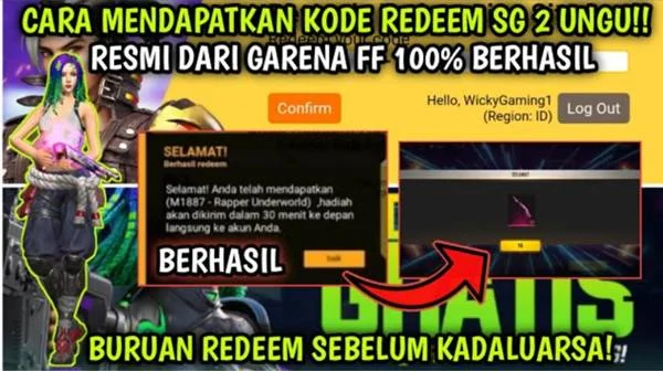 Kode Redeem FF 2026: Amankan Item Eksklusif dan Skin SG2 Mengerikan