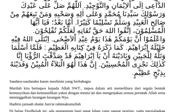Makna dan Hikmah di Balik Khutbah Jumat Bulan Dzulhijjah