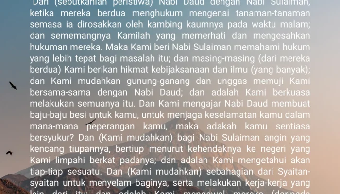 Mengenal Nabi Daud AS dan Kisahnya dalam Al-Qur’an serta Berita Terkini Sepak Bola