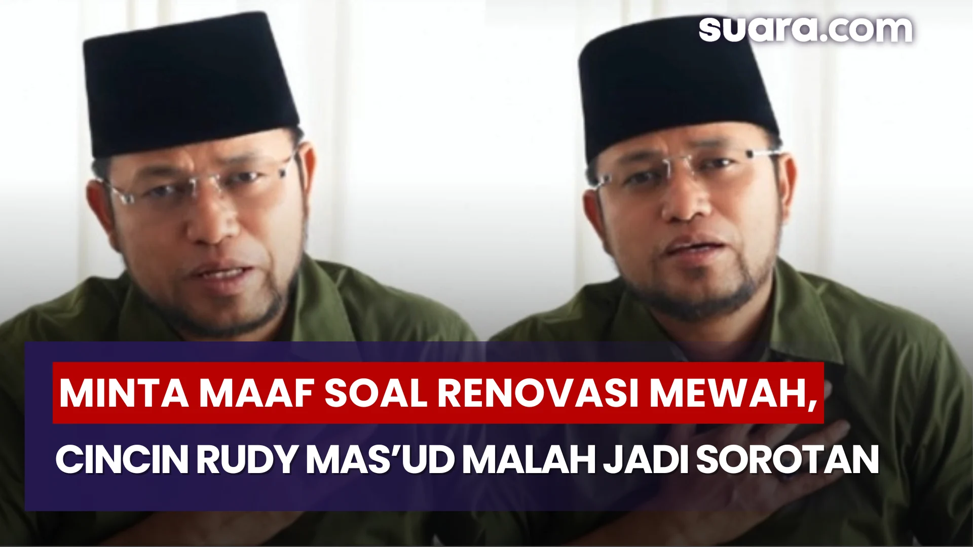 Minta Maaf Soal Renovasi Rumah Jabatan Mewah, Cincin Rudy Mas’ud Jadi Sorotan