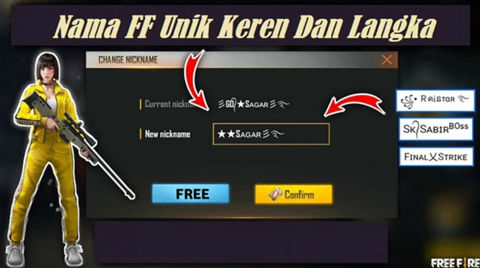 Nama FF Keren dan Event Terbaru Game Free Fire