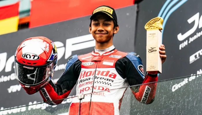 Pembalap Muda Indonesia, Muhammad Kiandra Ramadhipa, Siap Menghadapi Tantangan Baru di Moto3 Junior World Championship 2026