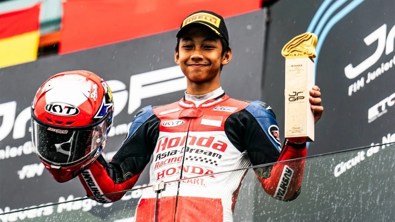 Pembalap Muda Indonesia, Muhammad Kiandra Ramadhipa, Siap Menghadapi Tantangan Baru di Moto3 Junior World Championship 2026