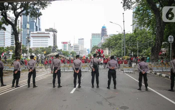 Pengamanan Ketat di Jakarta: 14.237 Personel Gabungan Jaga Titik Demo Harkitnas