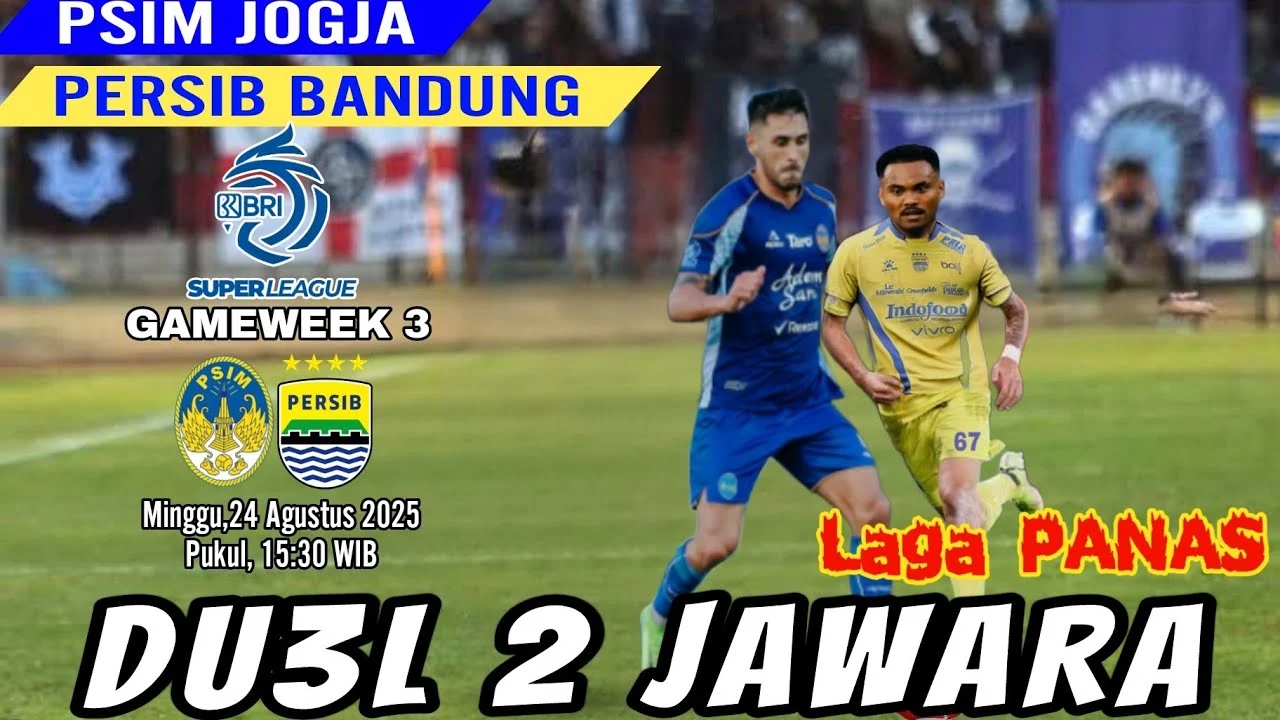 Persib vs PSIM Jogjakarta: Laga Krusial Penentu Gelar di Puncak Klasemen Super League 2025/2026