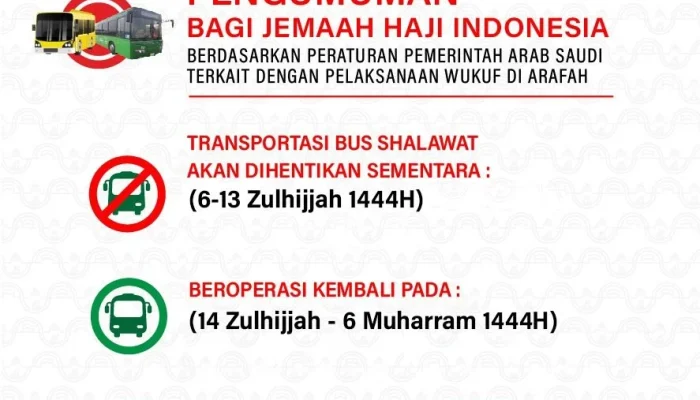 PPIH Gratiskan Bus Shalawat untuk Jamaah Haji Indonesia, Imbauan Tidak Perlu Bayar dan Beri Tip ke Sopir