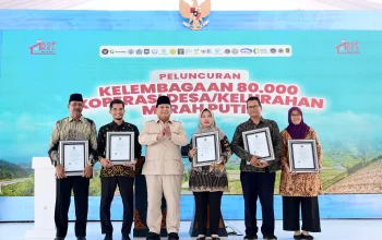 Presiden Prabowo Subianto Resmikan Koperasi Desa Kelurahan Merah Putih di Nganjuk