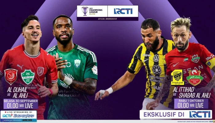 RCTI Live Hadirkan AFC Champions League Elite 2026-2027