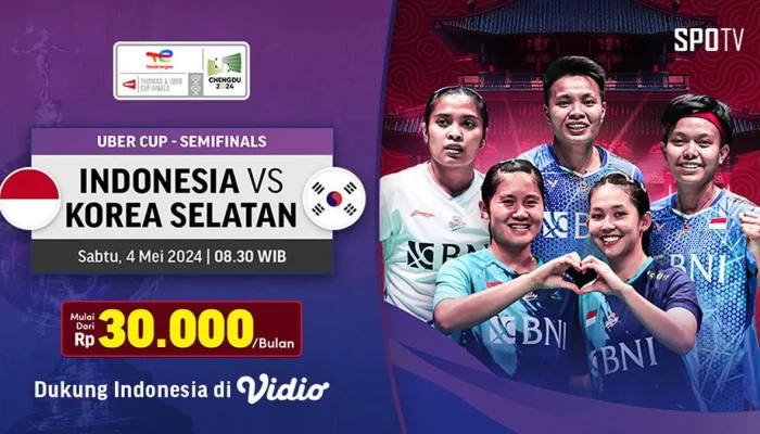 Semifinal Uber Cup 2026: Indonesia vs Korea Selatan Siap Guncang Panggung Horsens