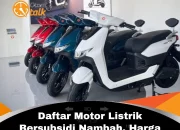 Subsidi Motor Listrik Rp 5 Juta Mulai Juni, Ini Target Pemerintah